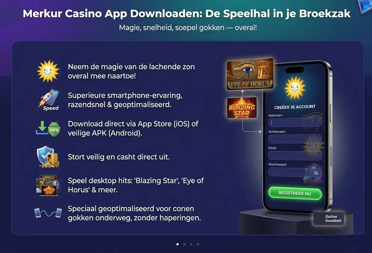 Merkur Casino App Downloaden: De Speelhal in je Broekzak